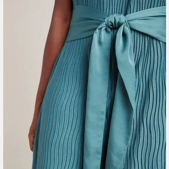 Anthropologie Marina Plisse Sleeveless Jumpsuit - Picture 3 of 10